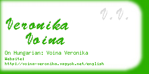 veronika voina business card